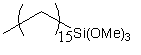 Hexadecyltrimethoxysilane 구조식, CAS 16415-12-6, C19H42O3Si