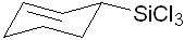 2-Cyclohexenyltrichlorosilane 구조식, C6H9Cl3Si
