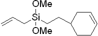 4,4-Dimethoxy-6-(3-cyclohexenyl)-4-sila-1-hexene 구조식, C13H24O2Si