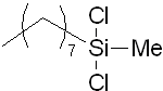 n-Octylmethyldichlorosilane 구조식, CAS 14799-93-0, C9H20Cl2Si