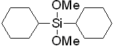 Dicyclohexyldimethoxysilane 구조식, CAS 18551-20-7, C14H28O2Si
