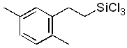 1,1,1-Trichloro-3-(2,5-dimethylphenyl)-1-silapropane 구조식, C10H13Cl3Si