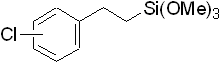 1,1,1-Trimethoxy-3-(chlorophenyl)-1-silapropane, 98% (mixture of isomers) 구조식, C12H21ClO3Si