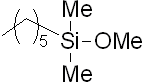 n-Hexyldimethylmethoxysilane 구조식, C9H22OSi
