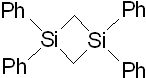1,1,3,3-Tetraphenyl-1,3-disilacyclobutane 구조식, CAS 2319-40-6, C26H24Si2