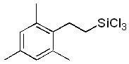 1,1,1-Trichloro-3-(2,4,6-trimethylphenyl)-1-silapropane 구조식, C11H15Cl3Si