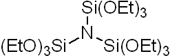 Tris(triethoxysilyl)amine 구조식, CAS 758-52-1, C18H45NO9Si3