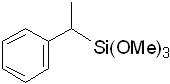 1,1,1-Trimethoxy-2-phenyl-1-silapropane 구조식, C11H18O3Si