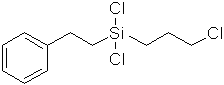 (3-Chloropropyl)phenylethyldichlorosilane 구조식, C11H15Cl3Si