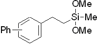 4-Biphenyl-2,2-dimethoxy-2-silabutane, 98% (mixture of isomers) 구조식, C18H26O2Si