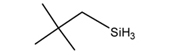 Neopentylsilane 구조식, C5H14Si
