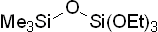 1,1,1-Trimethyl-3,3,3-triethoxy-1,3-disiloxane 구조식, C9H24O4Si2