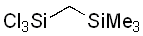 1,1,1-Trichloro-3,3-dimethyl-1,3-disilabutane 구조식, CAS 16538-62-8, C4H11Cl3Si2