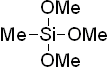 Methyltrimethoxysilane 구조식, CAS 1185-55-3, C4H12O3Si