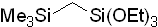 1,1,1-Triethoxy-3,3-dimethyl-1,3-disilabutane 구조식, C10H26O3Si2