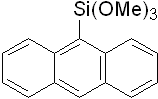 9-(Trimethoxysilyl)anthracene 구조식, CAS 1189556-60-2, C17H18O3Si