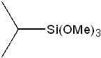 iso-Propyltrimethoxysilane 구조식, CAS 14346-37-3, C6H16O3Si