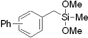 1-Biphenyl-2,2-dimethoxy-2-silapropane, 98% (mixture of isomers) 구조식, C17H24O2Si