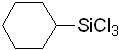 Cyclohexyltrichlorosilane 구조식, CAS 98-12-4, C6H11Cl3Si