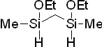 2,4-Diethoxy-2,4-disilapentane 구조식, C7H20O2Si2