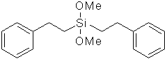 Bis(2-phenylethyl)dimethoxysilane 구조식, C18H24O2Si