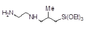 [N-(2-Aminoethyl)-3-aminoisobutyl]triethoxysilane 구조식, C12H30N2O3Si