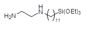 N-(2-Aminoethyl)-11-aminoundecyltriethoxysilane 구조식, C19H44N2O3Si