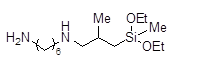 [N-(2-Aminohexyl)-3-aminoisobutyl]methyldiethoxysilane 구조식, C15H36N2O2Si