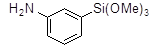 m-Aminophenyltrimethoxysilane,90% (contains other isomers) 구조식, CAS 70411-42-6, C9H15NO3Si