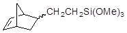 [(Bicyclo[2.2.1]hept-2-enyl)ethyl]trimethoxysilane (endo/exo isomers mixture) 구조식, CAS 68323-30-8, C12H22O3Si