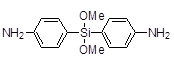 Bis(p-Aminophenyl)dimethoxysilane>90% 구조식, C14H18N2O2Si