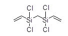 Bis(dichlorovinylsilyl)methane 구조식, C5H8Cl4Si2
