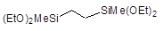 Bis(diethoxymethylsilyl)ethane 구조식, C12H30O4Si2