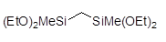Bis(diethoxymethylsilyl)methane 구조식, C11H28O4Si2