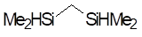 Bis(dimethylsilyl)methane 구조식, CAS 18163-84-3, C5H16Si2