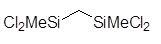 1,2-Bis(methyldichlorosilyl)methane 구조식, C3H8Cl4Si2
