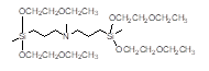 N,N-Bis[3-(methyldiethoxyethoxysilyl)propyl]methylamine 구조식, C25H57NO8Si2