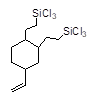 1,2-Bis(2-trichlorosilylethyl)-4-vinylcyclohexane (isomeric mixture) 구조식, C12H20Cl6Si2