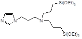 N,N-Bis(triethoxysilylpropyl)aminopropyl-1-imidazole,≥90% 구조식, C24H51N3O6Si2