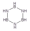 Borazine 구조식, CAS 6569-51-3, B3H6N3