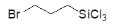 3-Bromopropyltrichlorosilane 구조식, CAS 13883-39-1, C3H6BrCl3Si