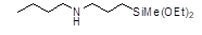 n-Butylaminopropylmethyldiethoxysilane 구조식, C13H31NO3Si