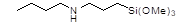 n-Butylaminopropyltrimethoxysilane 구조식, CAS 31024-56-3, C10H25NO3Si