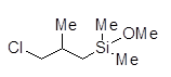 3-Chloroisobutyldimethylmethoxysilane 구조식, CAS 18244-08-1, C7H17ClOSi