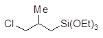 3-Chloroisobutyltriethoxysilane 구조식, C10H23ClO3Si