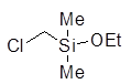 Chloromethyldimethylethoxysilane 구조식, CAS 13508-53-7, C5H13ClOSi