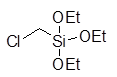 Chloromethyltriethoxysilane 구조식, CAS 15267-95-5, C7H17ClO3Si