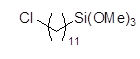 11-Chloroundecyltrimethoxysilane 구조식, CAS 17948-05-9, C14H31ClO3Si