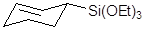2-Cyclohexenyltriethoxysilane (mixture of isomers) 구조식, C12H24O3Si
