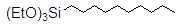n-Decyltriethoxysilane 구조식, CAS 2943-73-9, C16H36O3Si